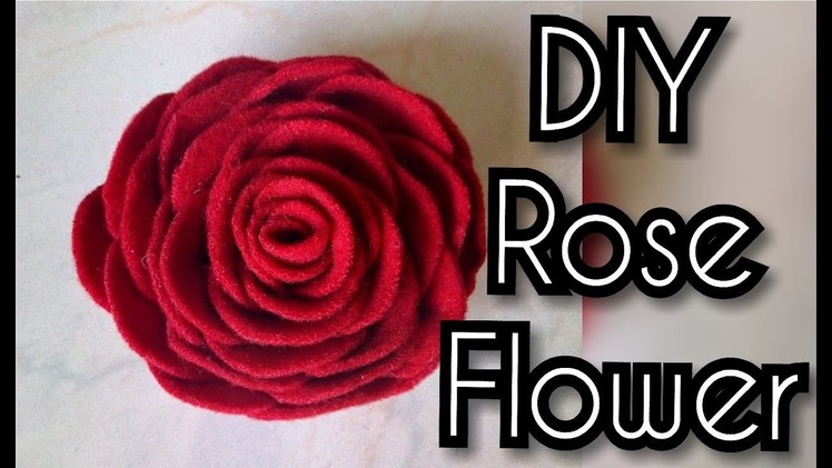 How to make Felt roses I Easy felt flower