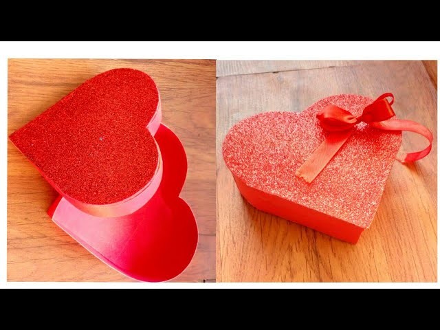 How to make heart shaped gift box |diy| heart box