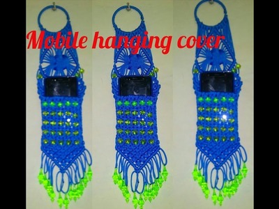 How to make .mobile hanging cover new design .at home beautiful design . Nisha bhati macrame art