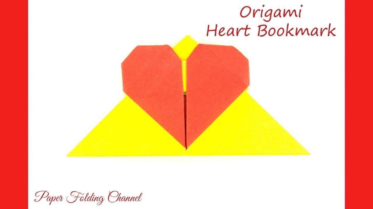 How to make Origami Heart Bookmark