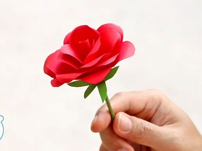 How to Make Paper Rose Flower - Easy!