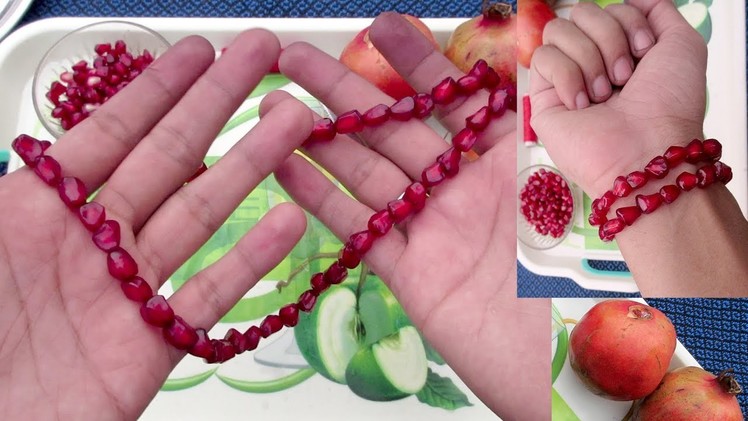 How to make Pomegranate seeds Necklace & Bracelet How it's made, how to make Bracelet DIY