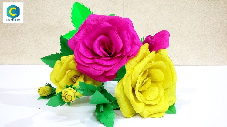 How to Make Roses with Paper | How to make realistic and easy paper roses #roses