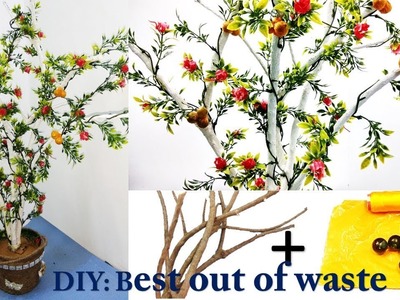 How to make showpiece tree | waste and best | home decor ideas