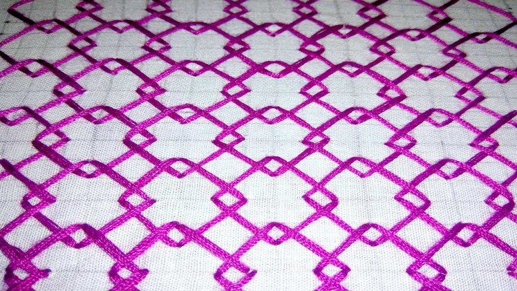 How to make simple nokshi katha new design video tutorial|hand embroidery