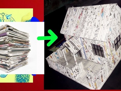 How to make small home using newspaper step by step