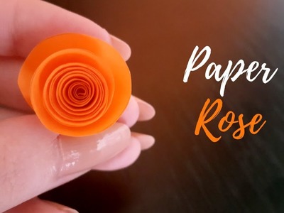 How to Make Small Rose Flower with Paper | Making Paper Flowers Step by Step | DIY-Paper Crafts