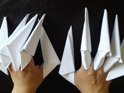 How to make The Dragon Claws | paper claws| Step by Step tutorial