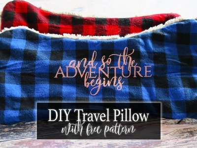How to make Travel Neck Pillow with FREE PATTERN