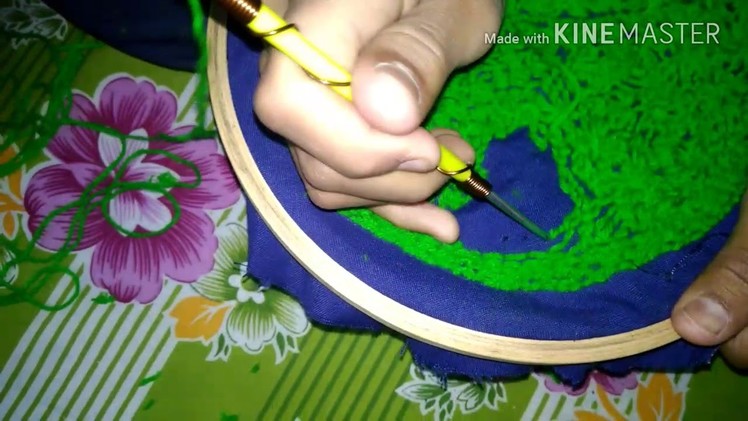 How to make woolen grass for decoration