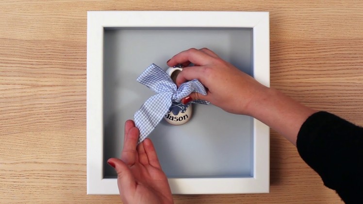 How To - Mount Baby Shoe in Shadow Box Frame