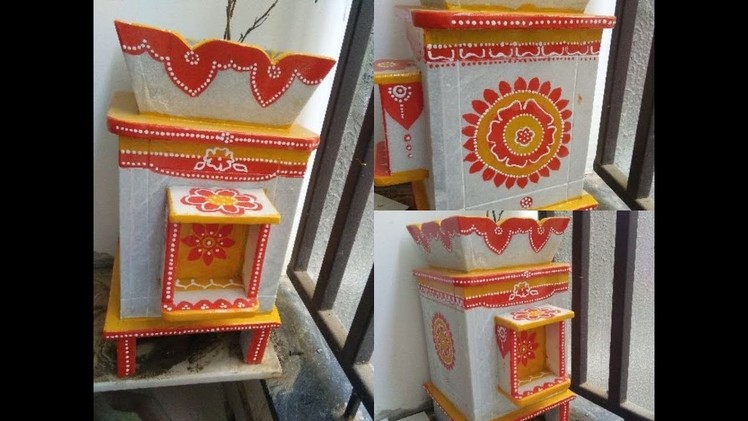 How to Pain Tulsi Kyara- DIY Painting Flower Pot using Oil Paint