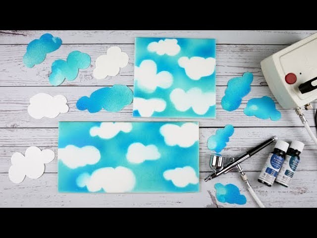 How To Use The PME Airbrush & Compressor Kit To Create A Cloudy Sky Effect