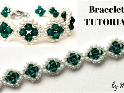 Jewelry making tutorial. Beading pattern. Beaded bracelet, Learn how to bead.