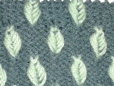 Leaf knitting design. in hindi. design no 51