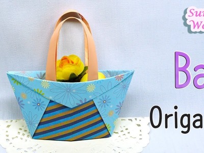 Origami - Bag, Shopper Bag (How to make a paper bag)