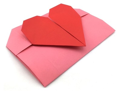 Origami heart envelope tutorial (Hyo Ahn)