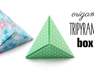 Origami Tripyramid Box Tutorial - 1 Sheet Fox Box (David Donahue) - Paper Kawaii