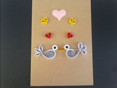 Paper Art | Quilled card | Valentine's Day Greeting card | Paper Quilling Art by art life