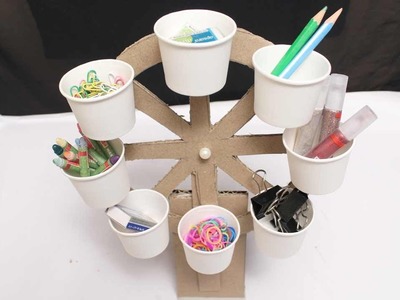 Paper Crafts - Ferris Wheel Storage For Stationary - DIY Crafts