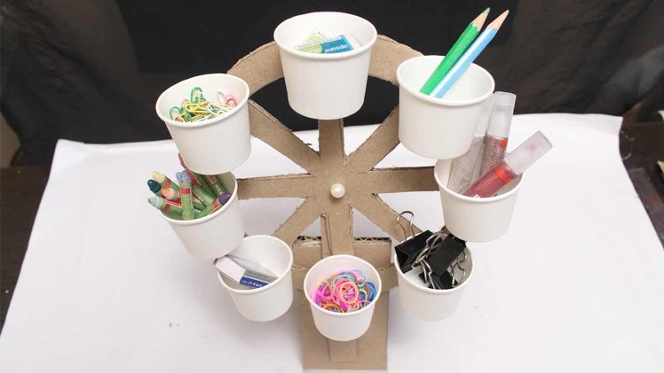 Paper Crafts - Ferris Wheel Storage For Stationary - DIY Crafts