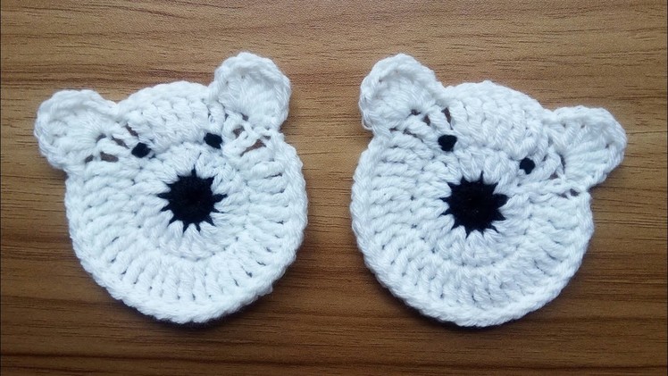 Polar Bear Applique | Easy Tutorial of Polar Bear Applique | How to Crochet a Polar Bear Applique
