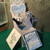 Pop-up Box cards for weddings Anniversaries or engagements made to order