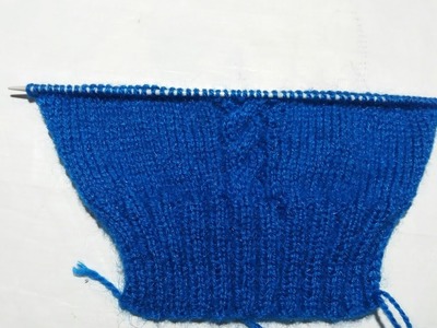 Single colour girls top knitting design - part - 2
