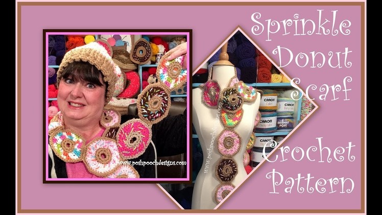 Sprinkle Donut Scarf Crochet Pattern