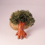 Tree Fridge Magnet Nature Reindeer Moss Handmade Cute Brown Fimo Home Decor