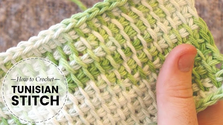 Tunisian. Afghan Crochet Stitch: Crochet Tutorial for Beginners | Last Minute Laura