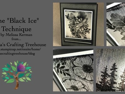 Unique "Black Ice" Paper Crafting Technique Debut - A Club Project