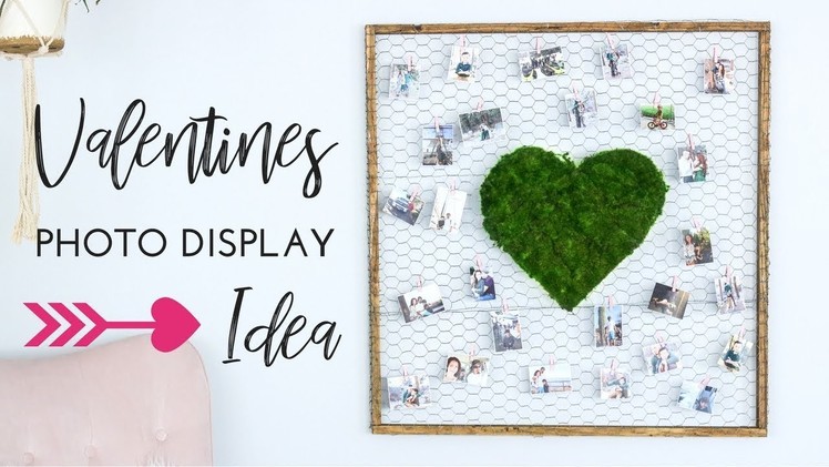 Valentines Wall Art | Photo Display Idea | EASY DIY Picture Display