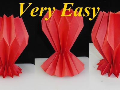 Very Easy to Make A Paper Flower Vase | DIY Simple Best Paper Craft