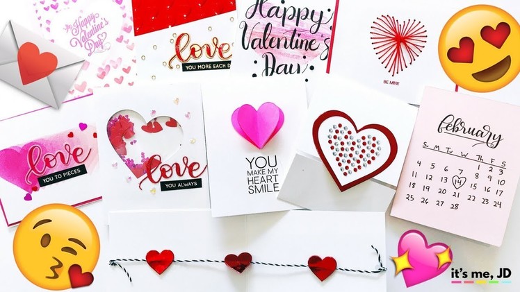 10 VALENTINE'S DAY CARD Ideas that Are QUICK and EASY | DIY Cards From the Heart