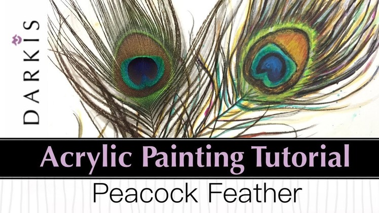 Acrylic Painting Tutorial | Peacock Feather | Beginners