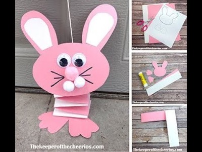 Bouncing Paper Bunny Easter Craft