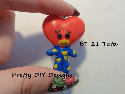 BT21 Tata Polymer Clay Keychain