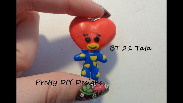 BT21 Tata Polymer Clay Keychain