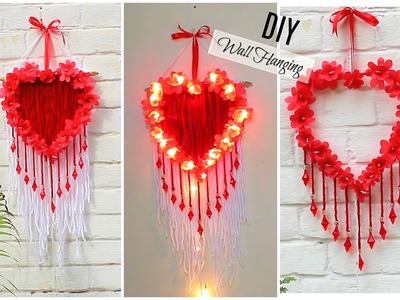 DIY (3 In 1 ) Valentine's Wall Hanging with Lights