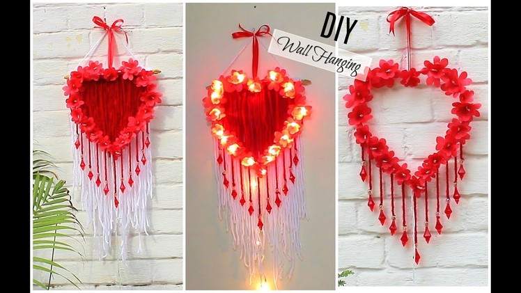 DIY (3 In 1 ) Valentine's Wall Hanging with Lights