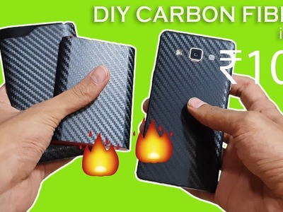 DIY Carbon Fibre Wrap In  ₹100 ! Wrap Phone & Powerbank