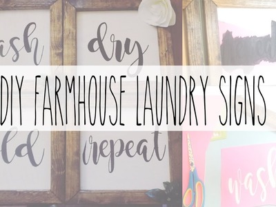 DIY Farmhouse Laundry Sign