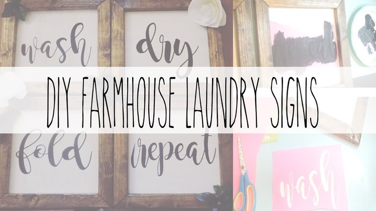 DIY Farmhouse Laundry Sign