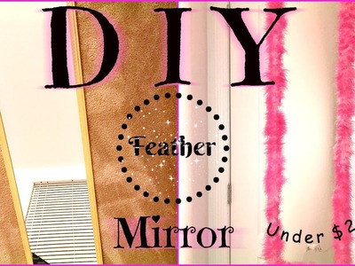 DIY Feather Mirror