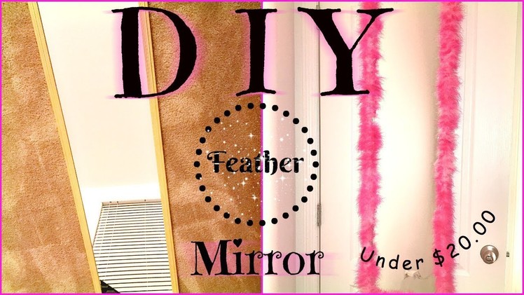 DIY Feather Mirror