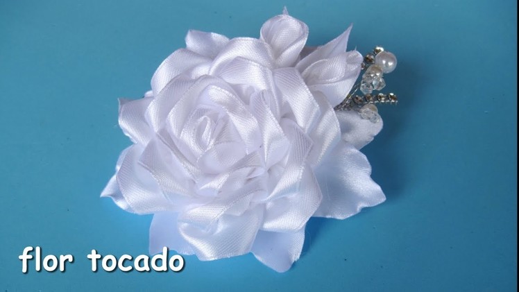 DIY - Flor tocado niña de comunión  - Flower headdress communion girl