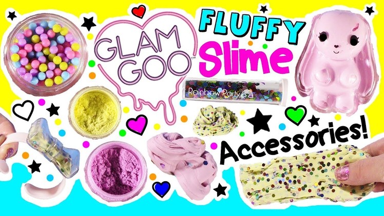 DIY FLUFFY SLIME You CAN WEAR! Glam GOO! Make SLIME Accessories! Mix In Pigment & Sprinkles! FUN