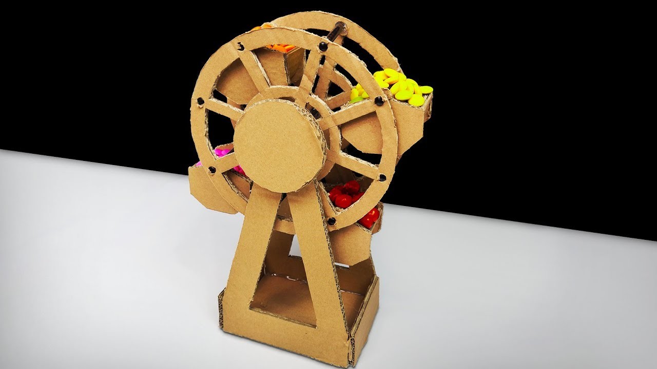 DIY How to make Candy Ferris Wheel from Cardboard