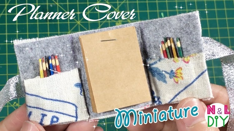 DIY Miniature Planner Cover | How to make Planner Cover for your Doll